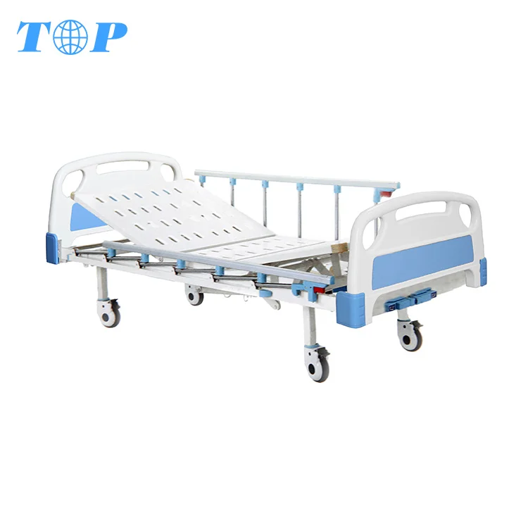 Topm1018 Factory Price Movable 2 Cranks Manual Folding Hospital Bed