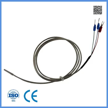 Pt100 temperature sensor cable 2 meters-pt 100 2m sensor