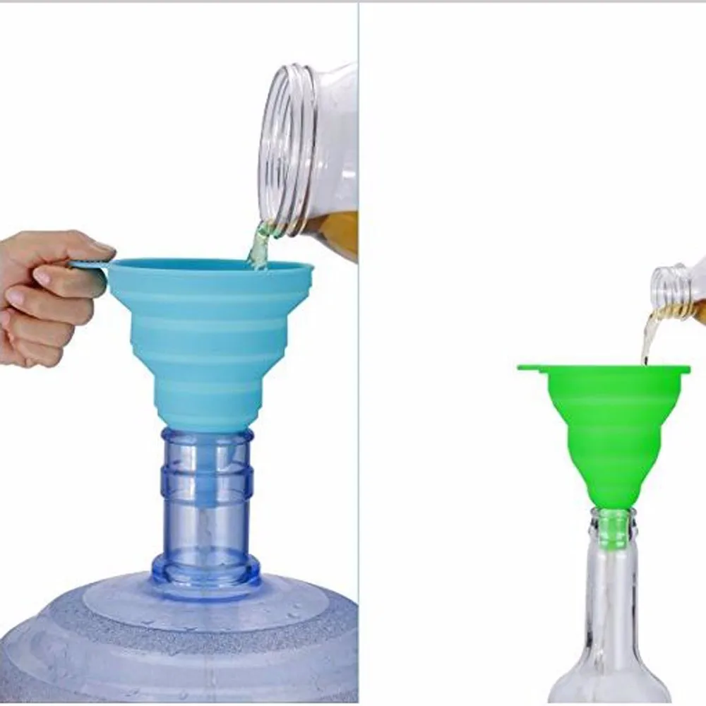 100 Food Grade Silicone Separating Small Water Bottle Oil Funnel Buy
