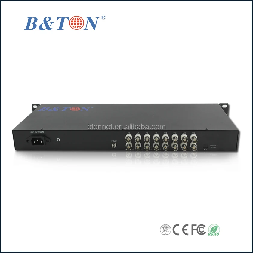 16 Channels Fiber Optic Video Converter/16 Channels Fiber Video
