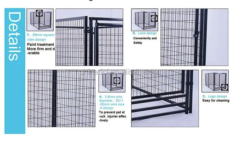 8x8x6 Foot Classic Galvanized Outdoor Dog Kennel/large Dog House/dog ...