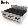 stainless steel 6 open burners counter top gas range