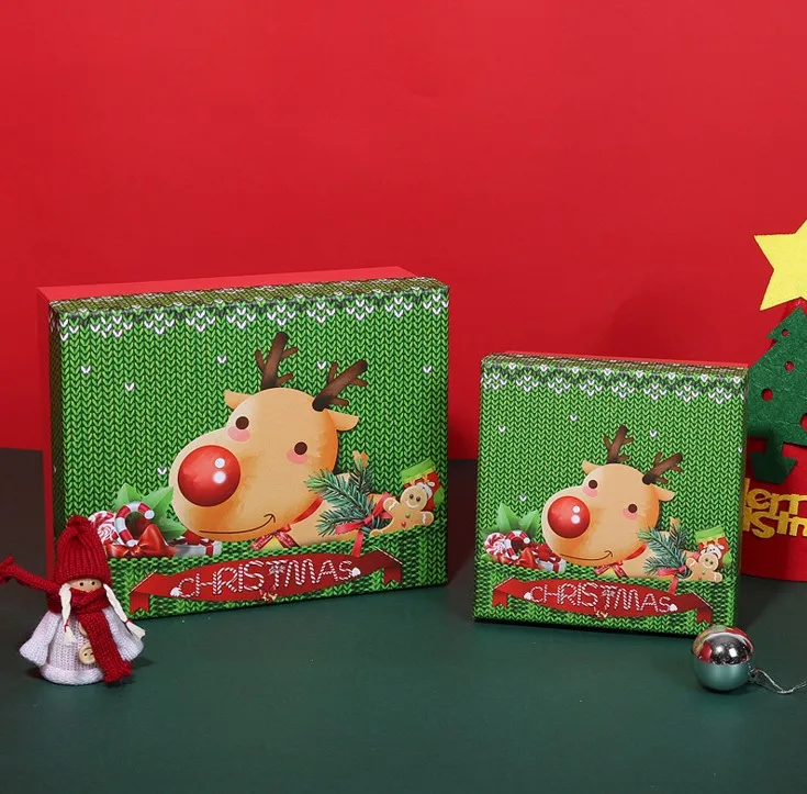 Yilucai Physical Store Upscale Christmas Gift Box Santa Claus Chinese New Year Gift Box Lovely