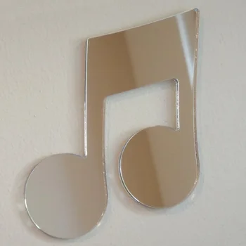 acrylic laser cutting shaped musical note perspex larger mirror