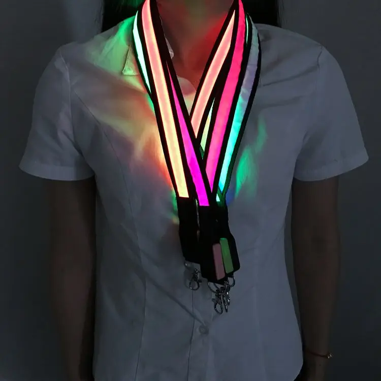 LED nylon lanyard4