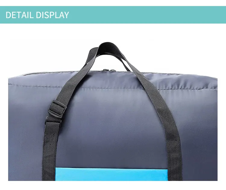 Custom Foldable Waterproof Polyester Travel Duffle Bag Wholesale Unisex Flight Folding Luggage Clothes Bag with handles