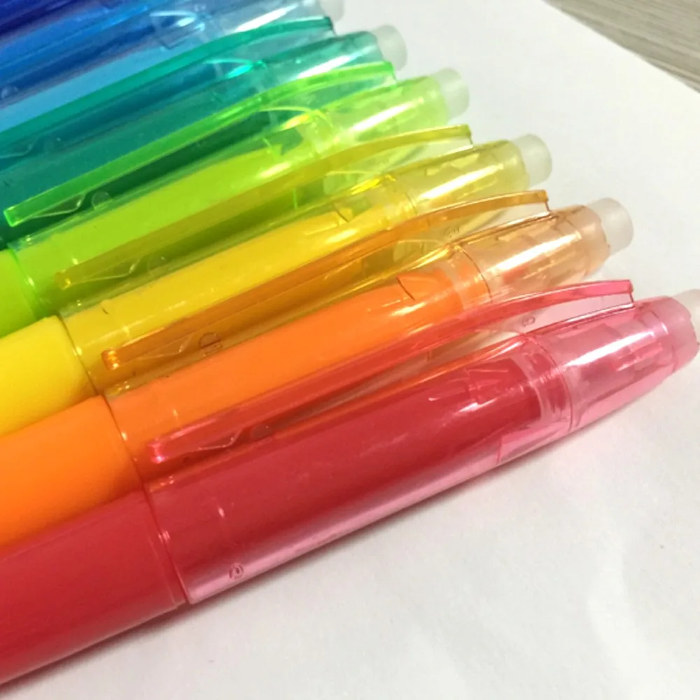 Hot Selling Colors Erasable Marker Pens- 12 Color Set Erasable Gel Ink ...