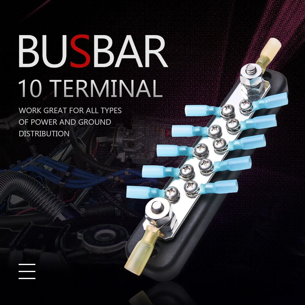 Wholesale 10 Terminal Bus Bar Kit 600v Bus Bar Ground Distribution