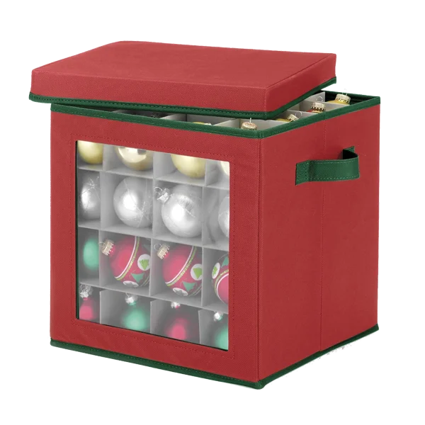 Seethrough Christmas Ornament Storage Box For 27 Large Ornaments Buy