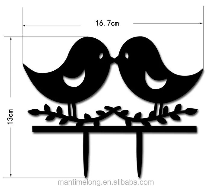 Топперы на торт птички