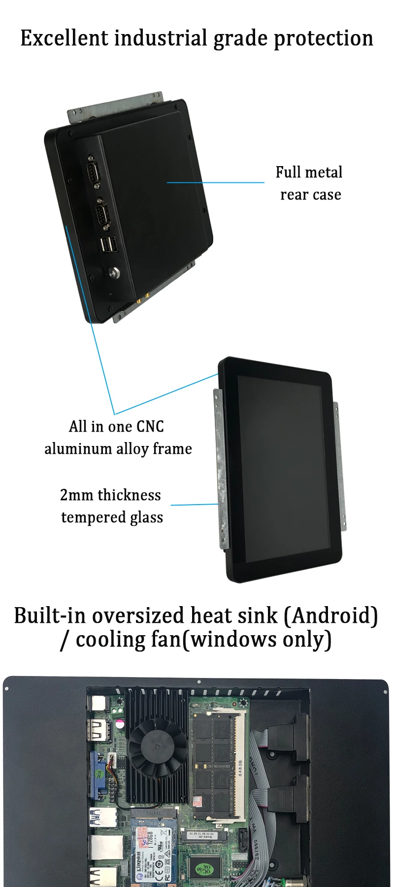 touch screen android panel pc