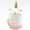Wholesale creative custom cute animal ceramic decoration for home Cheap unicorn animal furnishing articles antique decor