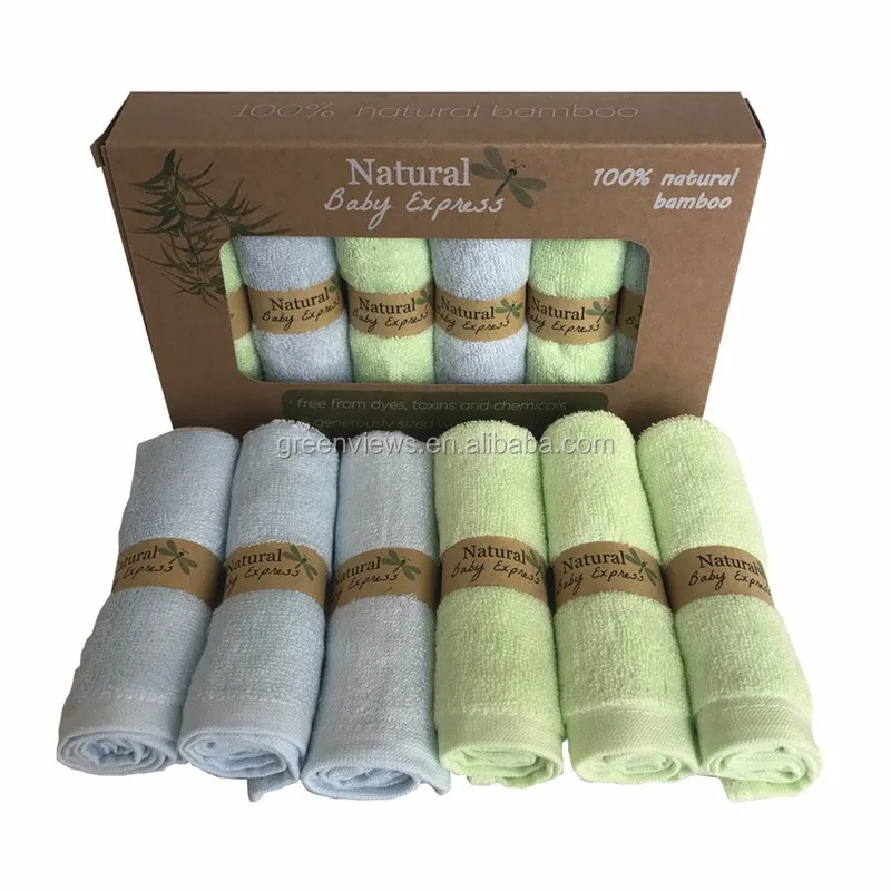 Sample Organic Cotton Washcloths 10"x10" Baby Face Towel Bamboo Wash Cloth 100 Bamboo Washcloth