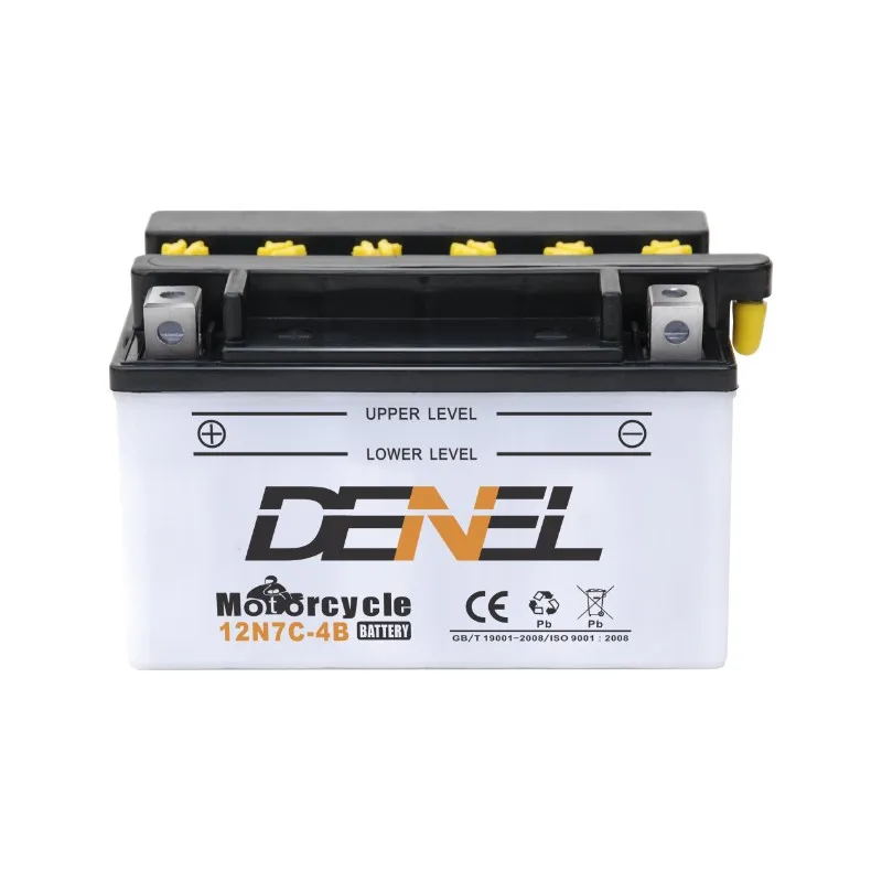 Denel 12v 7ah Dry Charge Exide Motorcycle Battery 12n7l-4b - Buy Dry ...