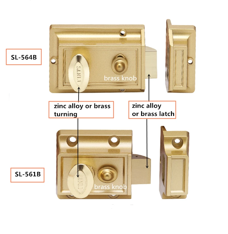 Sl561 Zinc Alloy Door Night Latch Narrow Rim Night Latch Lock Buy