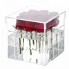 Transparent Acrylic Flower Display Case Plastic Rose Holer Package