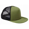 100% Polyester Flat Visor Trucker Hat 5 Panel Foam Front Trucker Cap