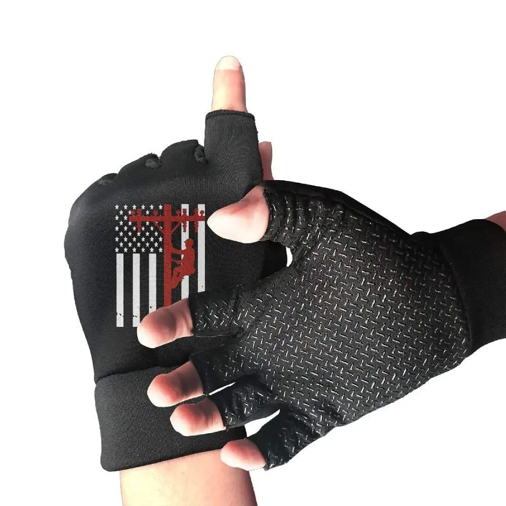 half finger lineman gloves