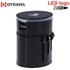 2016 NEW and unique design SL-186B Universal travel adapter for global multi plugs dual usb convertible plug charger