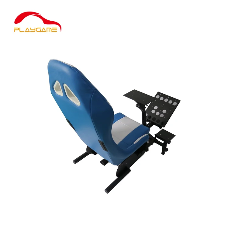 Blue Real Racing Seat Driving Simulator Cockpit Gaming Chair With Tv Mount Buy Gaming Chair