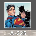 A 225 Superman Batman Waterproof DIY Stickers For Laptop Luggage Fridge Skateboard Car Graffiti Cartoon Stickers