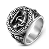 Wholesale Vintage Antique Statement Biker Punk Anchor Rings Jewelry for Men