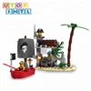 kids bricks pirate ship toy intellect DIY building block figure