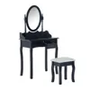 2016 Hot Sale Girls Modern Multi Chest Vanity Mirror dressing table with Folding Mirror