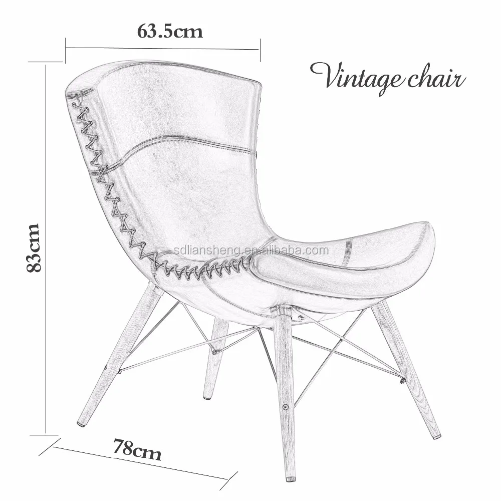 Replica Designer Mbel Antiken Stil Freizeit Leder Chiar