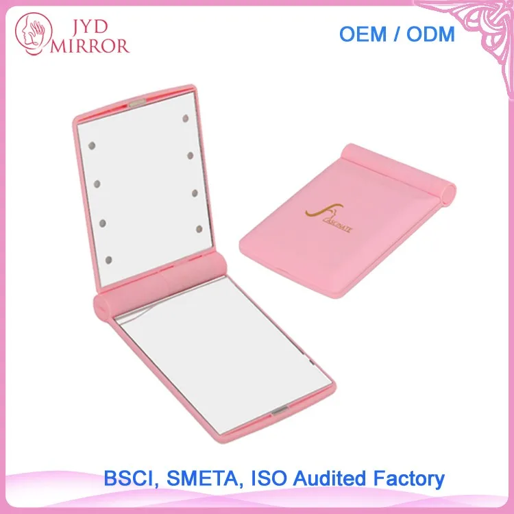 SM113-DL compact mirror with custom logo 1