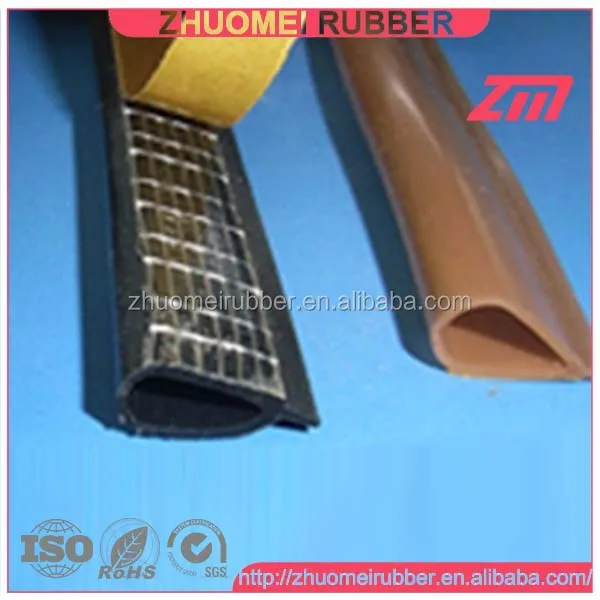 Rubber Selfadhesive Gasket Teardropshaped Silicone Fire Door Seal