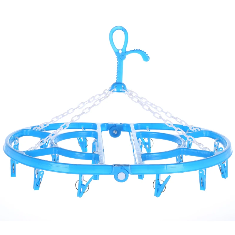 Foldable Round Circle Hanger With 18 Clips Buy Hangers,Foldable