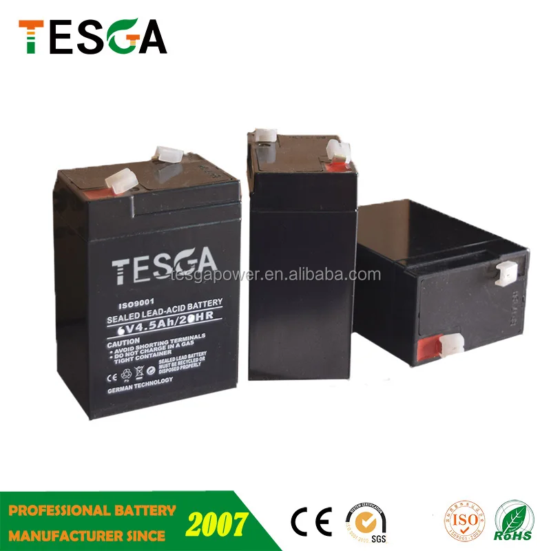 6V 4.5Ah Rechargeable Battery for Digital Scales - Sealed Lead Acid ...