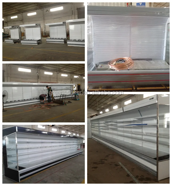 Abierto De Cubierta Vegetal Refrigerador Para Supermercados - Buy