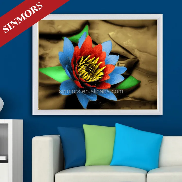 Modern Art Color Lotus Flower Design Vinyl Wall Decals Home Decor Bedroom Acrylic 5d Diy Diamond Painting Modern Art Color Lotus Flower Design Vinyl Wall Decals Home Decor Bedroom Acrylic 5d Diy Diamond Painting