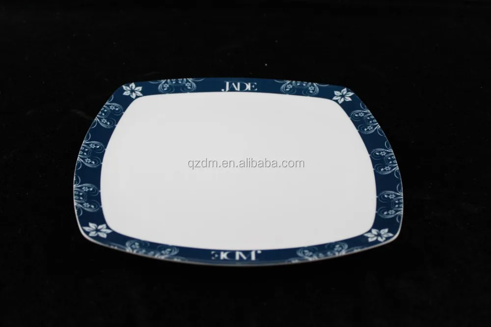Cheap Plastic Square Plate Melamine Dessert plate