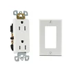 6 pin electrical receptacle 15a american wall socket shallow design for maximum wiring room
