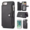 New XS multifunctional phone case leather case apple 7/8p clamshell 2-in-1 zipper wallet leather case