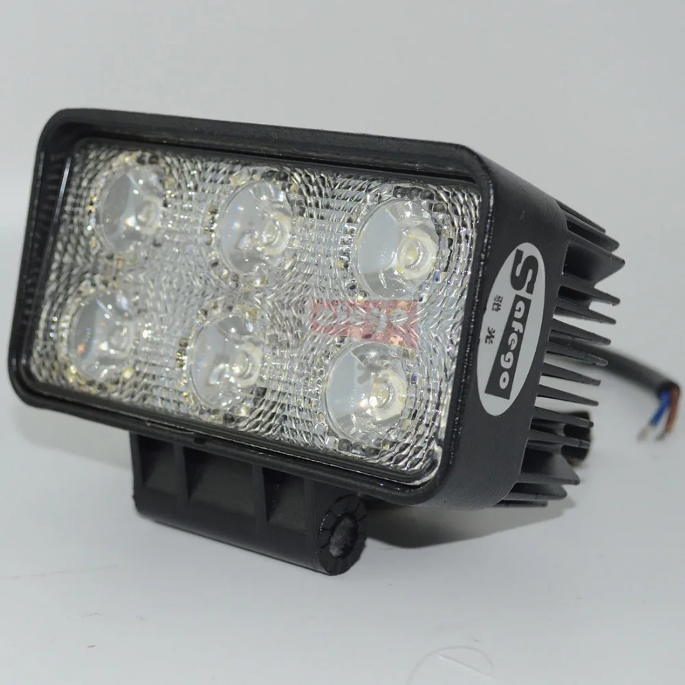 2pcs white 12 volt 18W LED Working Light bulbs worklight