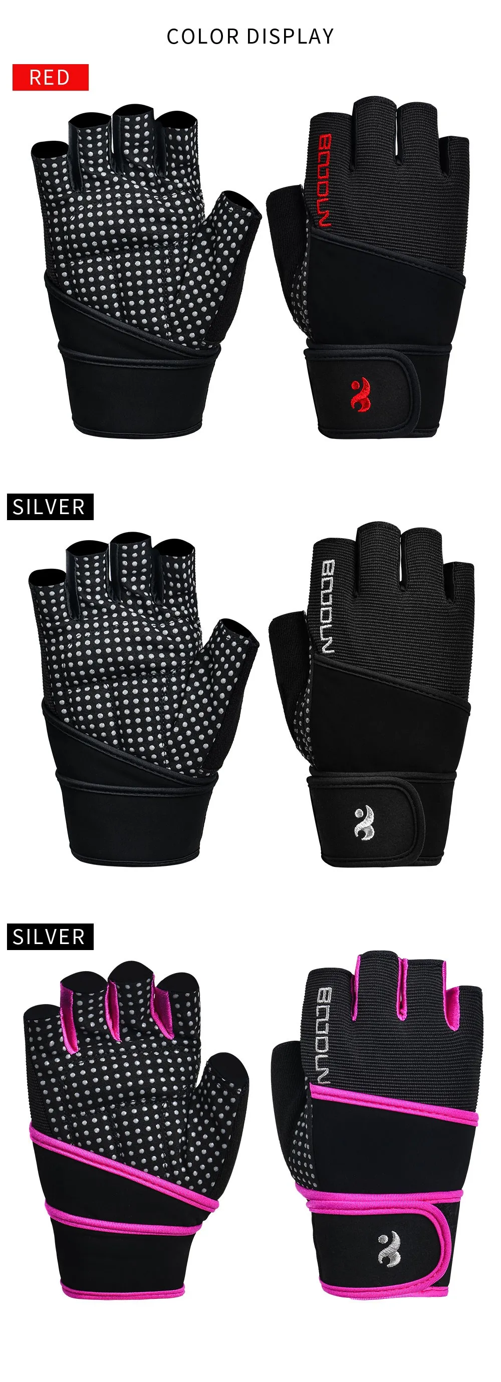Competitive Price Fitness Gloves Customized Wear Resistant Weight