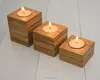 Reclaimed Wood Tea Light Candle Holder set of 3