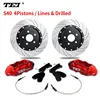 TEI Racing S40 Drilled and Slotted Disc Performance Aluminum Forged brake caliper bracket