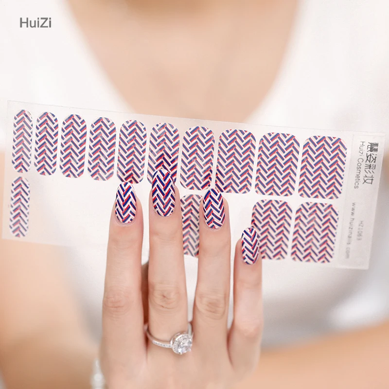 Nail Polish Strips Gel Stickers 22 Strips Count Full Wraps Glossy