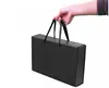 Best creative black hair extension packaging box for wig, custom hair packaging label