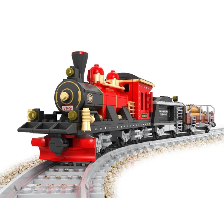 Details about   New Sale 531pcs old train building blocks 3 figures Toy-nobox 