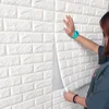 3D Self-adhesive Waterproof Wall Stickers Living Room TV Background Bedroom Creative Decorative Wallpaper