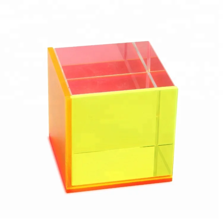 Lucite Desktop Cube Photo Frame Crystal And Acrylic Material Paperweight Cube Photo Frame Buy