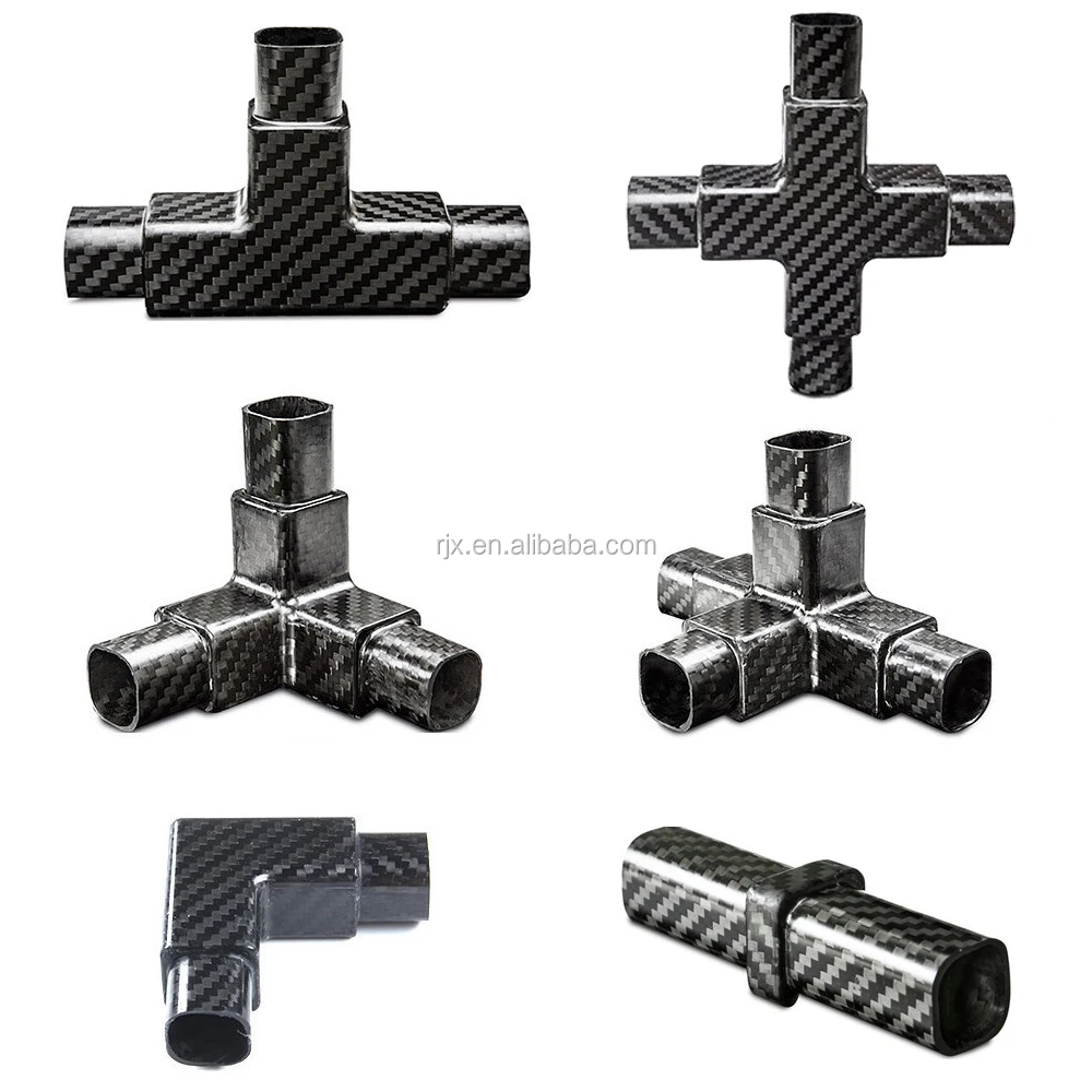 Rjx Customized Carbon Fiber Exhaust Tube 50mmx47mmx1000mm Buy Carbon Fiber Tube Connectors