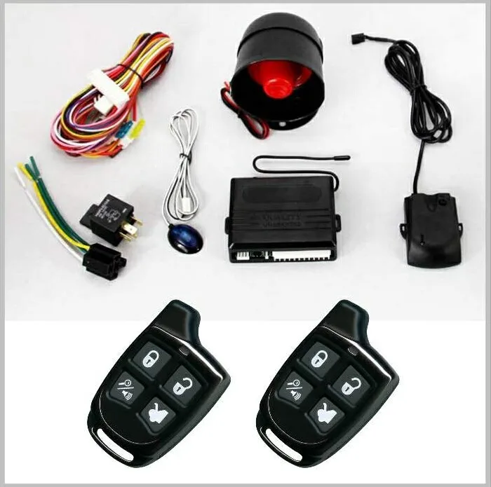 Classical Style Vehicle One Way Car Security System Ultrasonic/ Shock Sensor Alarm Protection