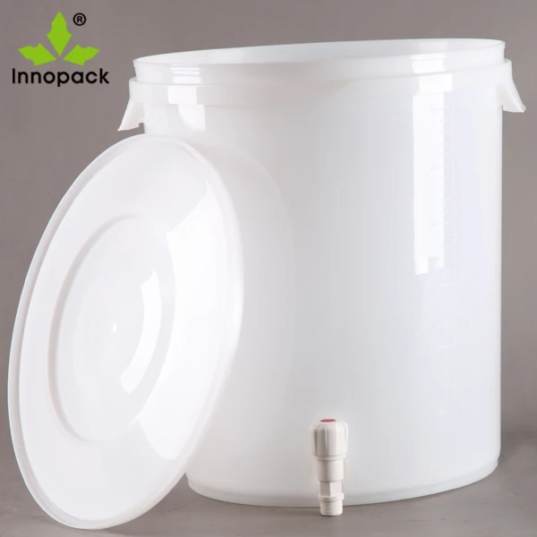 Fermentation Barrel 30l Plastic Brewing Beer Bucket With Tap And Rubber